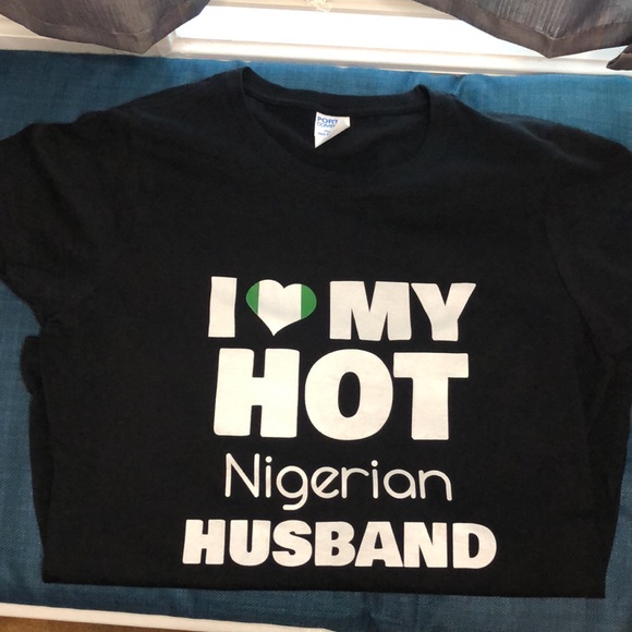 2 for $15 “I ❤️ my Hot Nigerian 🇳🇬 Husband T-shirt (bundle 2 items) - Picture 5 of 5